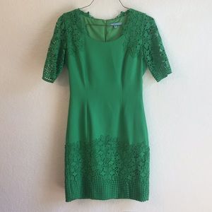 Antonio Melani emerald green midi dress size 6